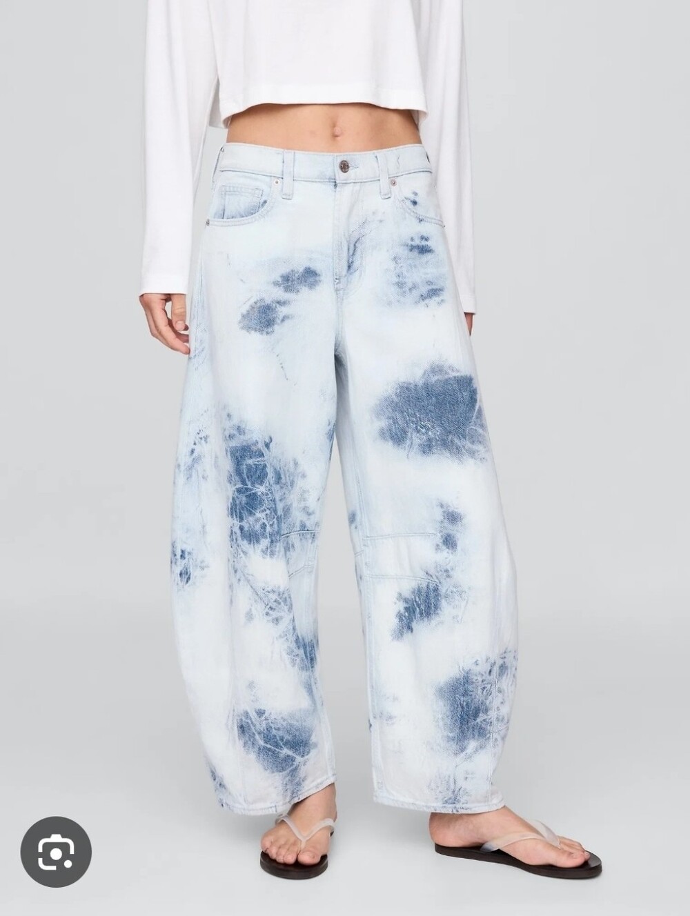 NWT GAP High Rise UltraSoft Horseshoe Jeans in Blue Cloud Wash, Size 29R